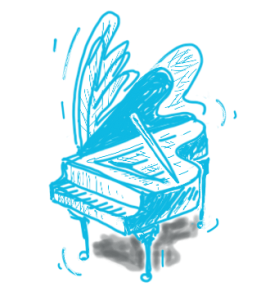 logo piano avec ombre
